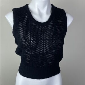 Ecco Bay Open Knit Vintage Sweater Vest